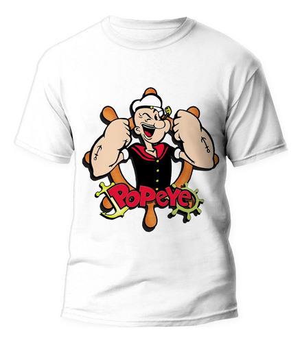 Playera Caricatura Popeye El Marino #2892