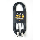 Cable Balanceado Western Cc5 Micrófono Xlr Hembra Macho 50cm