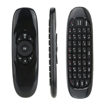 Teclado Sem Fio Mini Air Mouse C120 Para Caixa De Tv Android