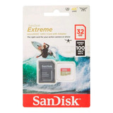 Memoria Sd Sandisk Extreme 32 Gb 4k Go Pro