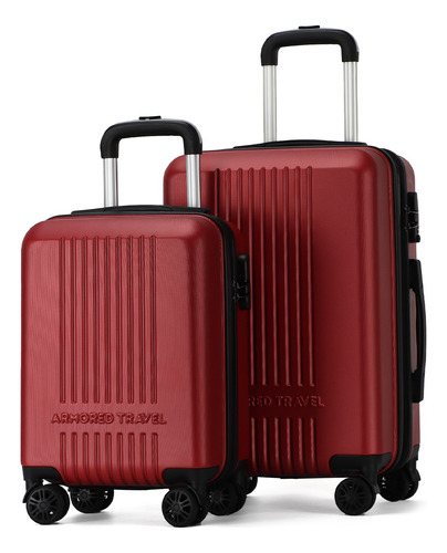 Maletas De Viaje Set Carry-on De Mano 2-pack Armored Travel