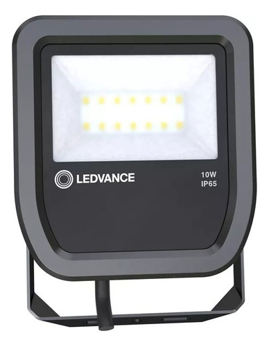 Pack X10 Proyector Reflector Floodlight 10w Ledvance Osram Color De La Carcasa Negro Color De La Luz Blanco Cálido