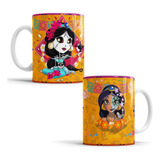 Taza De Halloween Princesas Disney Personalizada 11oz Mod218