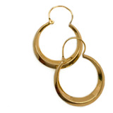 Aros Argollas Criollos Oro 18k 3 Cm (ho83)