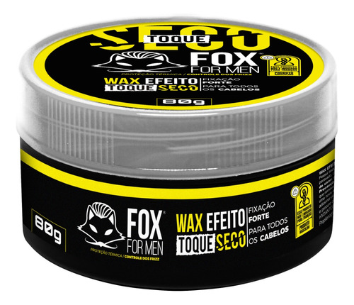 Toque Seco Fox For Men Efeito Seco Modeladora 80g Extra Fort