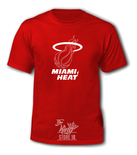 Polera, Miami Heat Logo, Nba, Basketball / The King Store