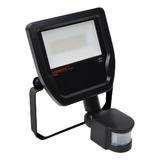 Reflector Led Ledvance Floodlight Sensor 20w Con Luz Blanco Cálido Y Carcasa Negro 220v