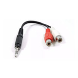 Cabo Adaptador P2 Macho 3,5mm X Rca Fêmea -  10  Metros