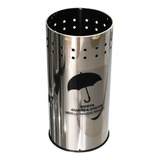 Porta Guarda Chuva Aço Inox 25l C/ Recipiente Plastico Cesto