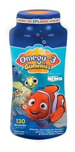 Gomitas Para Niños Omega 3 Dha Nemo 130 Pzas