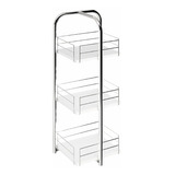 Mueble Organizador 3 Niveles Connect Blanco Cromado