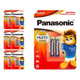 14 Pilhas Alcalinas Aaa Panasonic (7 Cart)