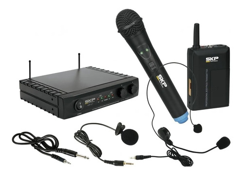 Microfono Inalambrico Skp Pro Audio Uhf-282 Doble 101db