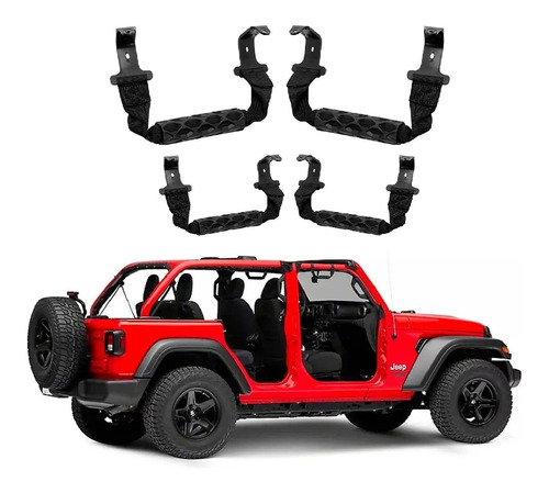 Kit Agarraderas Rollbar Jeep Wrangler Jl Gladiator Jt 4 Ptas