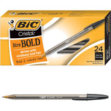 Bolígrafo Bic Cristal Xtra Bold , Tinta Negra , 24 Unidades