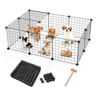 Corral Para Mascotas Diy Conejo Gatos Jaula De Perro 12pcs | MercadoLibre