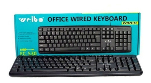 Teclado Usb Alámbrico Para Pc Weibo Fc-530