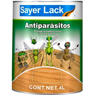 Aceite Antiparasitos Fungicida Polilla Madera 4lt Sayer | Envío gratis