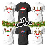 Vectores Para Navidad Siluetas Renos Para Playeras