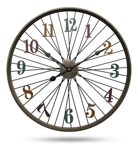 Reloj De Pared Rueda De Bicicleta Vintage