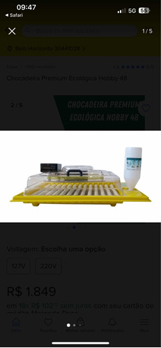 Chocadeira Premium Ecologica Hobby 48