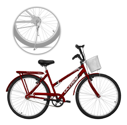 Bicicleta Bike Aro 26 Retro Com Cestinha Wave Oferta + Nfe