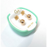 Aros Abridores Oro 18k Marca Ch Bolita 116 Joyeria Esponda