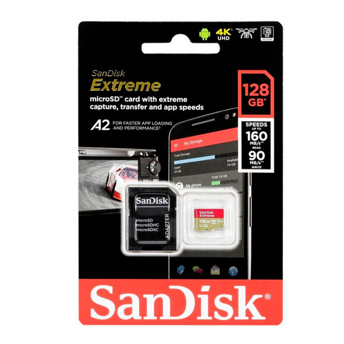 Micro Sd 128 Gb Sandisk ® Clase 10 Extreme