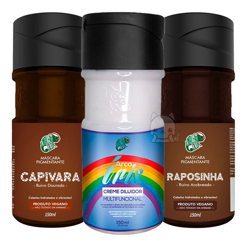 Kit Raposinha + Capivara + Diluidor 150ml - Kamaleão Color