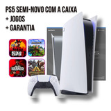 Combo Ps5 - Sony Playstation 5 Digital Edition 825gb (com Garantia) + Conta Psn Com Jogos