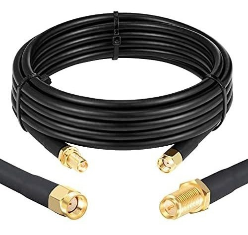 Cable Coaxial Xrds-rf Rp-sma Rg58 Antena Wifi -negro