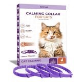 Trioak Paquete De 4 Collares Calmantes Para Gatos / Púrpura