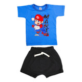 Conjunto Bebe Remera Estampa Y Short