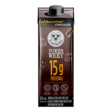 Bebida Láctea Uht Cappuccino Chocolate Zero Lactose 3 Corações Power Whey Caixa 250ml