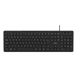 Teclado Com Fio Multi 180cm Teclas Redondas Usb Preto -tc294