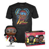 Funko Pop & Tee: Black Panther- Playera Mediana Y Ironheart