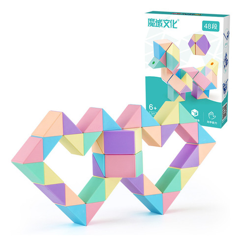 Moyu 48pcs Anti-stress Twist Magic Snake Ruler Fidget  Cube