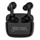 Mambo Santana Audífonos Bluetooth Inalámbrico Funda Cargador Color Negro