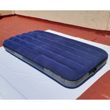 Colchón Inflable Intex Color Azul De 1 1/2 Plaza 99x191x22cm