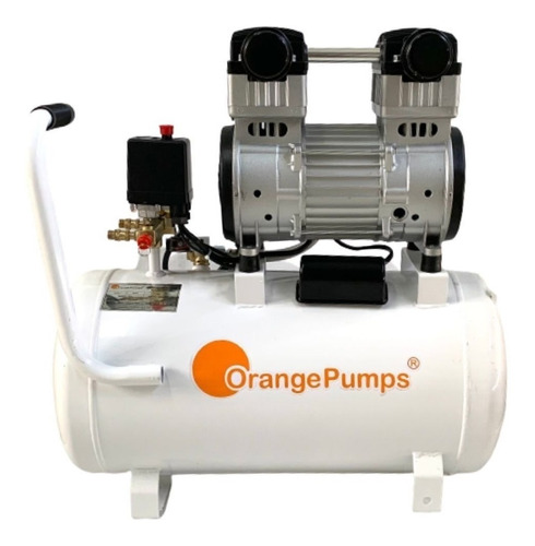 Compresor De Aire Eléctrico Portátil Orange Pumps Ld-1550 50l 1.5hp 127v 60hz Blanco