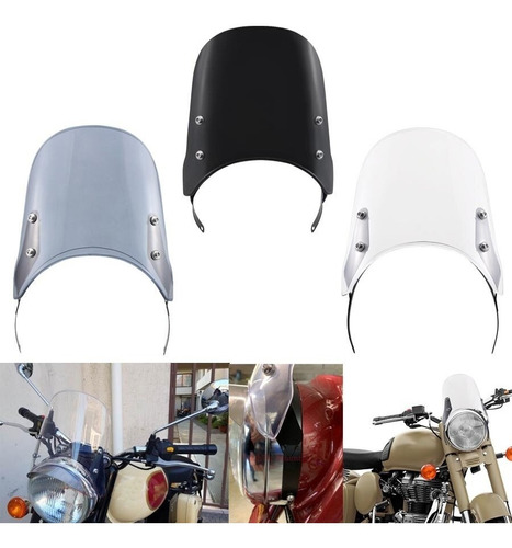 Fairing Parabrisas Faro 5 To 7 Pulgada Universal Moto