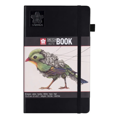 Cuaderno Sakura Sketchbook Hojas Blanco Crema 80 hojas lisas 1 materias unidad x 1 21cm x 13cm sketchbook note | Meses sin interés