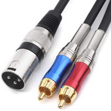 Disino Dual Rca A Xlr Male Y Splitter   Cable, Desequil...