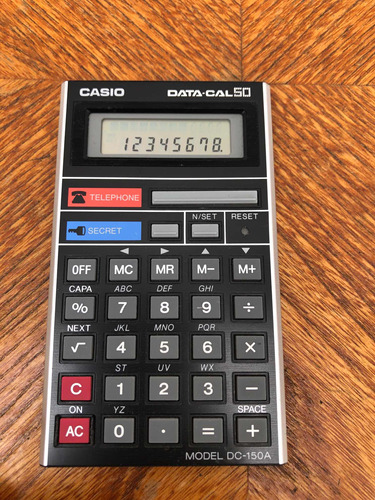 Calculadora Casio Data Cal 50 Vintage