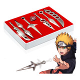 7pcs Naruto Anime Accesorios Kunai Shuriken Metal Arma Set