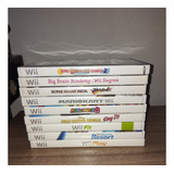 Lote 9 Jogos Originais Nintendo Wii Mário Kart Party Brawn Fifa