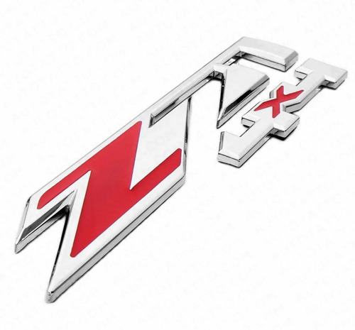 Emblema Z71 4x4 Cromado Y Rojo Chevrolet Silverado / Tahoe Foto 3