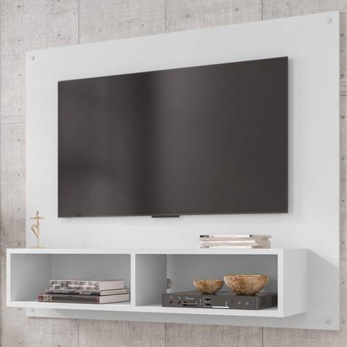 Painel Para Tv Até 43 Polegadas Viena 2 Nichos Branco