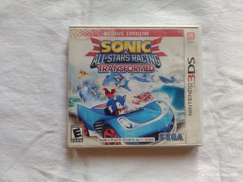 Videojuego 3ds Sonic All Stars Racing Transformed Original