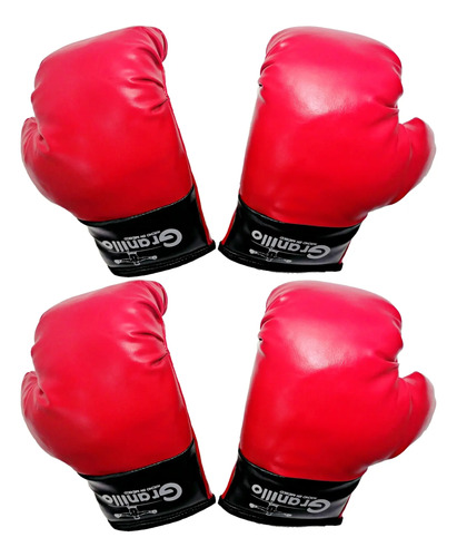2 Pares Guantes De Boxeo Niño Entrenamiento Granillo Box | Meses sin interés